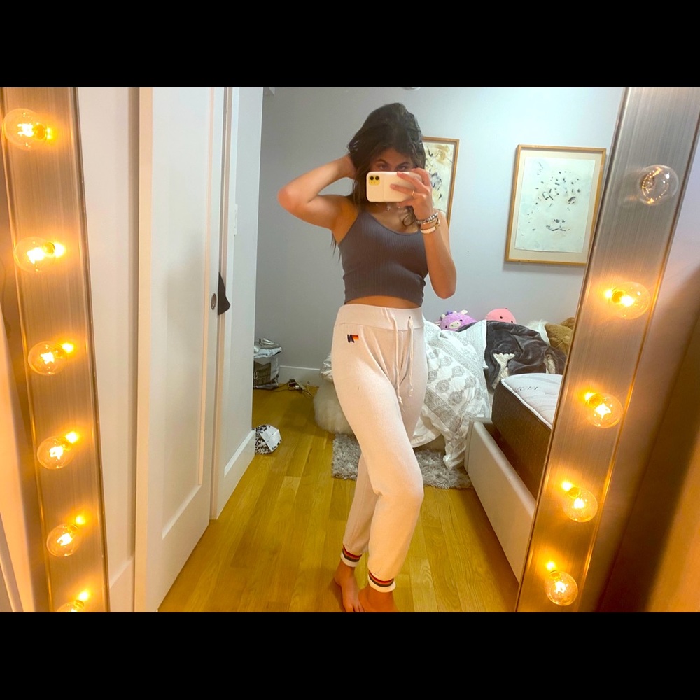 Aviator Nation white sweats (exclusive)